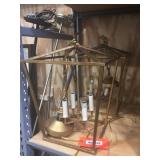 2 matching hanging light fixtures