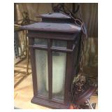 Wallmount / hanging light fixture - CRACKED GLASS