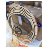 Hanging wood light fixture