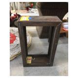 Wood wall mount shelf 19"x6"x12"