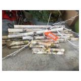 Fake pile of birch wood
