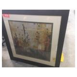 Framed decorator picture 46x46 damaged corner