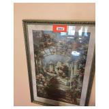 Framed decorator picture. 26"x38"