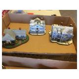 Norman Rockwell landmark sculptures. 3" tall