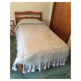 Single size bed including head board, footboard,