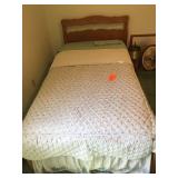Single size bed including head board, foot board,