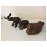 Assorted animal decorators. 4" tall