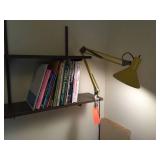 Assorted books & lamp