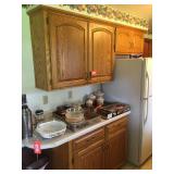 Contents of cupboards on one side