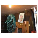 Shepherd hooks & garden hose