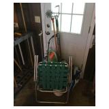 Planters, garden tools & assorted