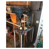Rakes, brooms & storage holder