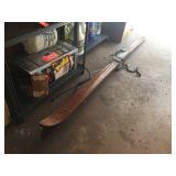 Wood skies. 80" long