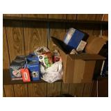 Light bulbs on shelf