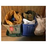 2 Totes & bag of yarn