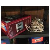 Village collection 6" 8" trees, Christmas lights