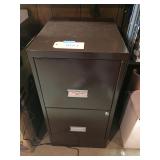 2 Drawer metal file cabinet
