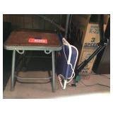 Group of fans, light, chair