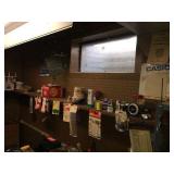 Contents on shelf & ceiling