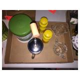 Nut chopper, S&P, creamer, sugar, asst