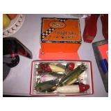 Box of fishing lures