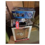 Aqua glove, shower caddy, old carpet