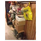 Contents of shelf - Christmas stuff