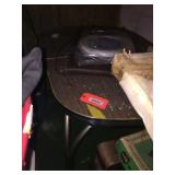 Chrome rimmed kitchen table