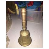 Brass handle school bell