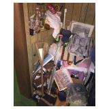 Bags, blankets, asst in corner