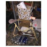 Exercise bike, raft, cart, Mailbox