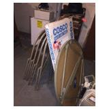 2 Folding tables & 6 chairs