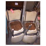 4 Metal leg kitchen chairs