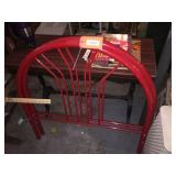 2 Red single headboards - no rails