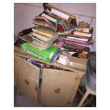 Cupboard cabinet w/contents (rough condition)