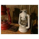 Ivory Soap basket, 2 small lanterns