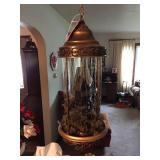 Oil lamp w/water wheel