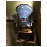 Childs chair & magazine rack, mirrored tray