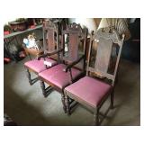 3 Chairs - one w/arms