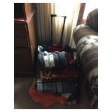 Soft cooler on wheels & blankets