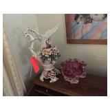 Art glass vase, Italy made vase