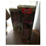 3 Dolls in boxes