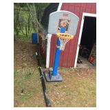 Basketball hoop & pole