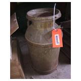 Milk can w/advertising