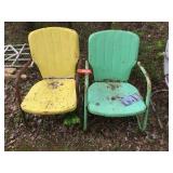 2 Metal chairs