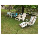 Assorted outdoor chairs