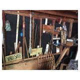 Contents from window to garage door