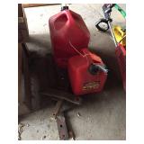 2 Gas cans & receiver plates
