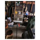 Birdcage on stand