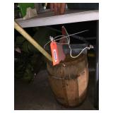 Barrels, bats, bird feeder